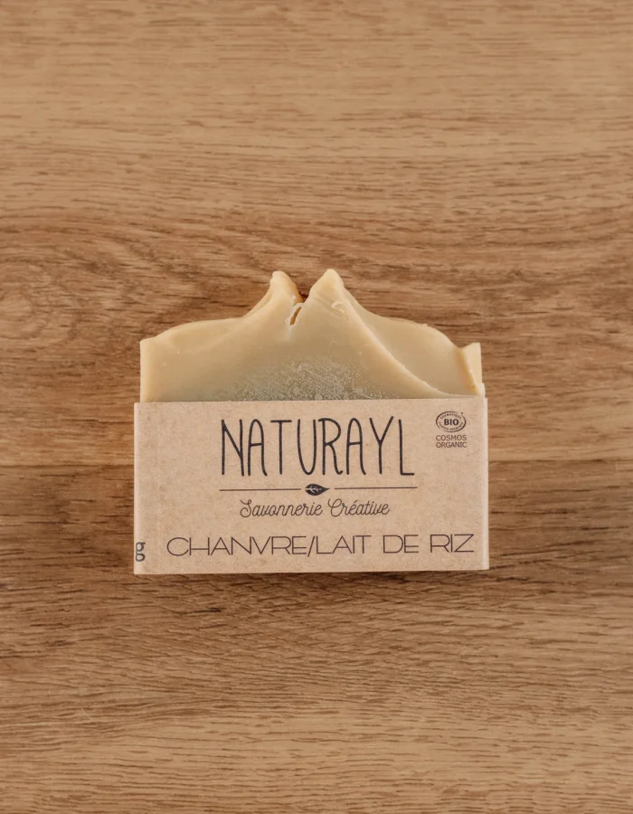 Savon solide chanvre lait de riz