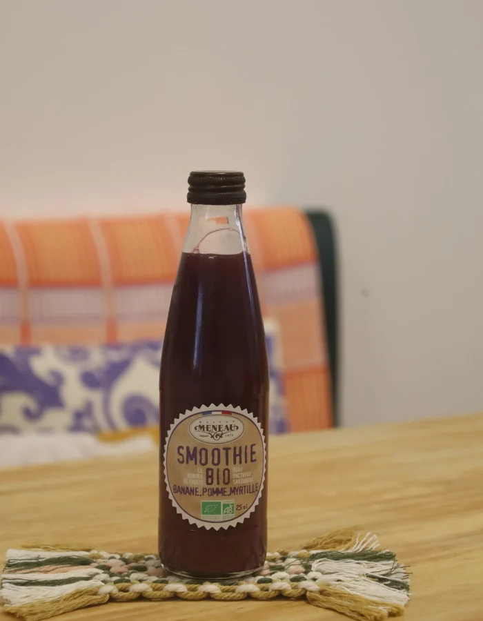 Smoothie pomme banane myrtille